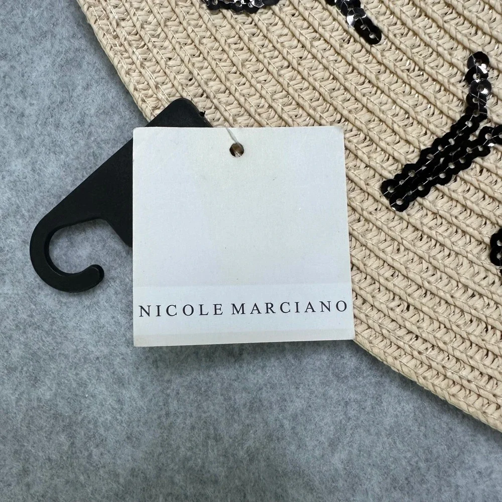 Nicole Marciano Women's Straw Hat Beach Pool Summer Do Not Disturb New